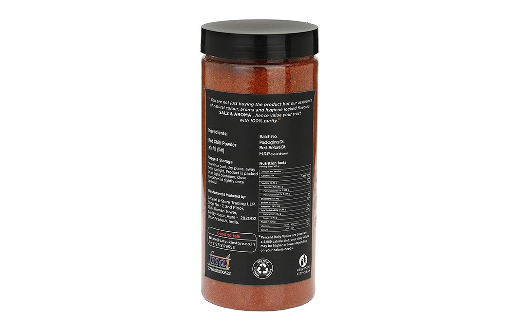 Salz & Aroma Red Chilli Powder    Plastic Jar  500 grams